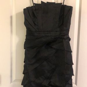 Badgley Mischka strapless gown